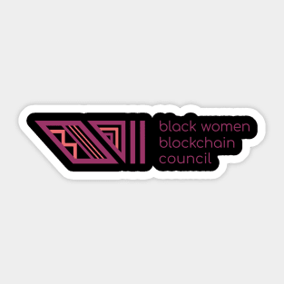 Black Women Blockchain Council Logo Sticker